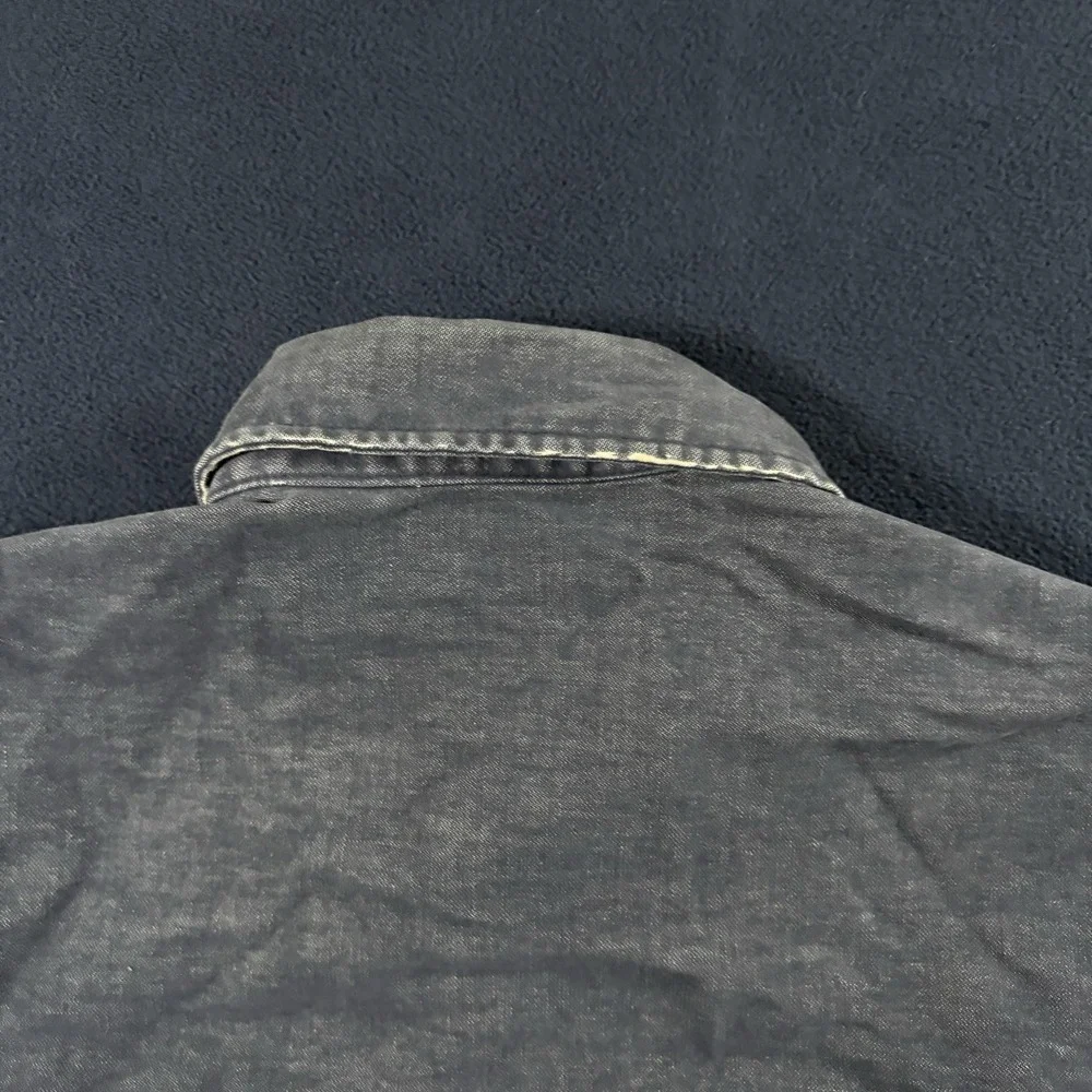 Vtg LL Bean Blanket Lined Chamois Shirt Jacket Aztec Southwestern Blue Mens S